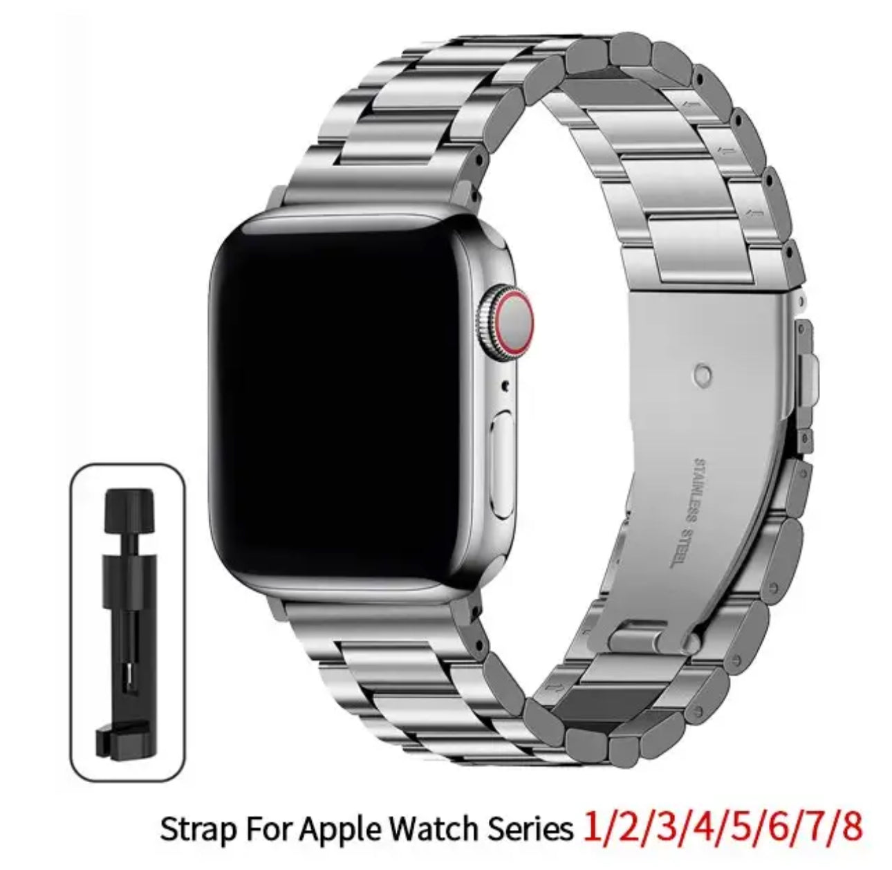 Stainless Steel Rolex Apple Watch Band