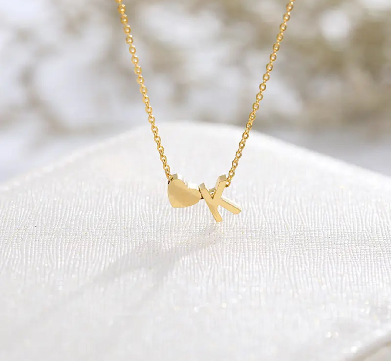 Stainless Steel Initial Necklaces