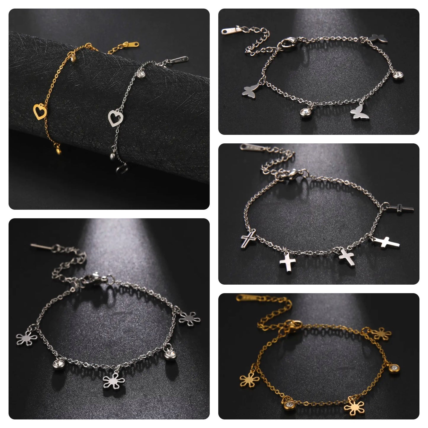 Stainless Steel Bracelets & Anklets