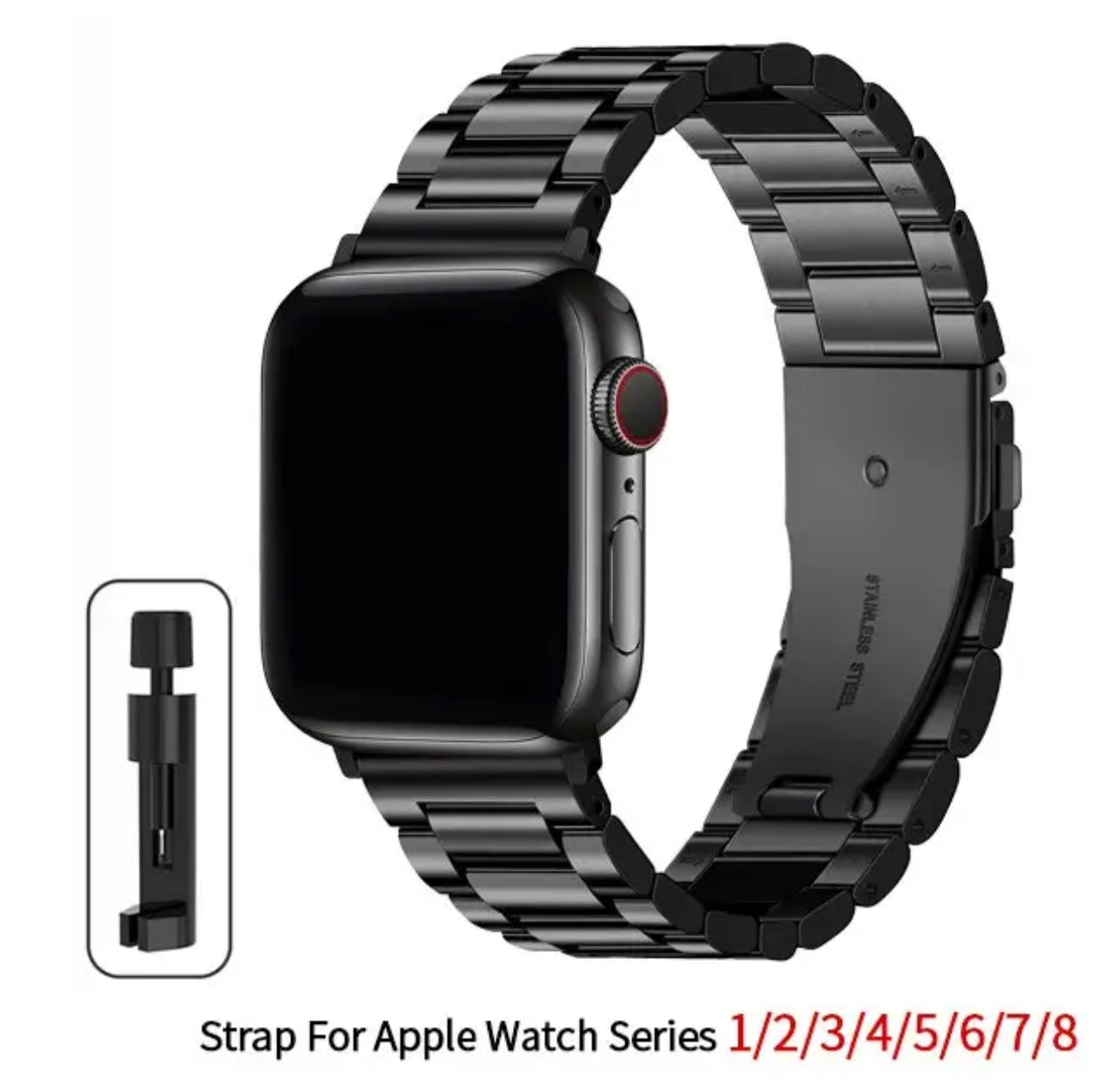 Stainless Steel Rolex Apple Watch Band