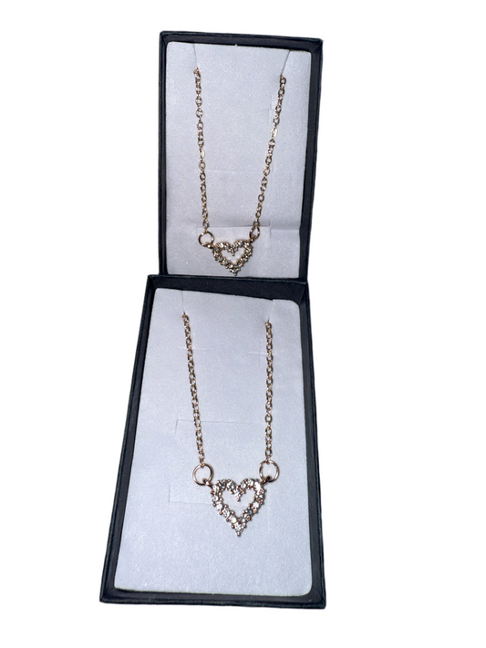 Gold Heart Pendant Necklace