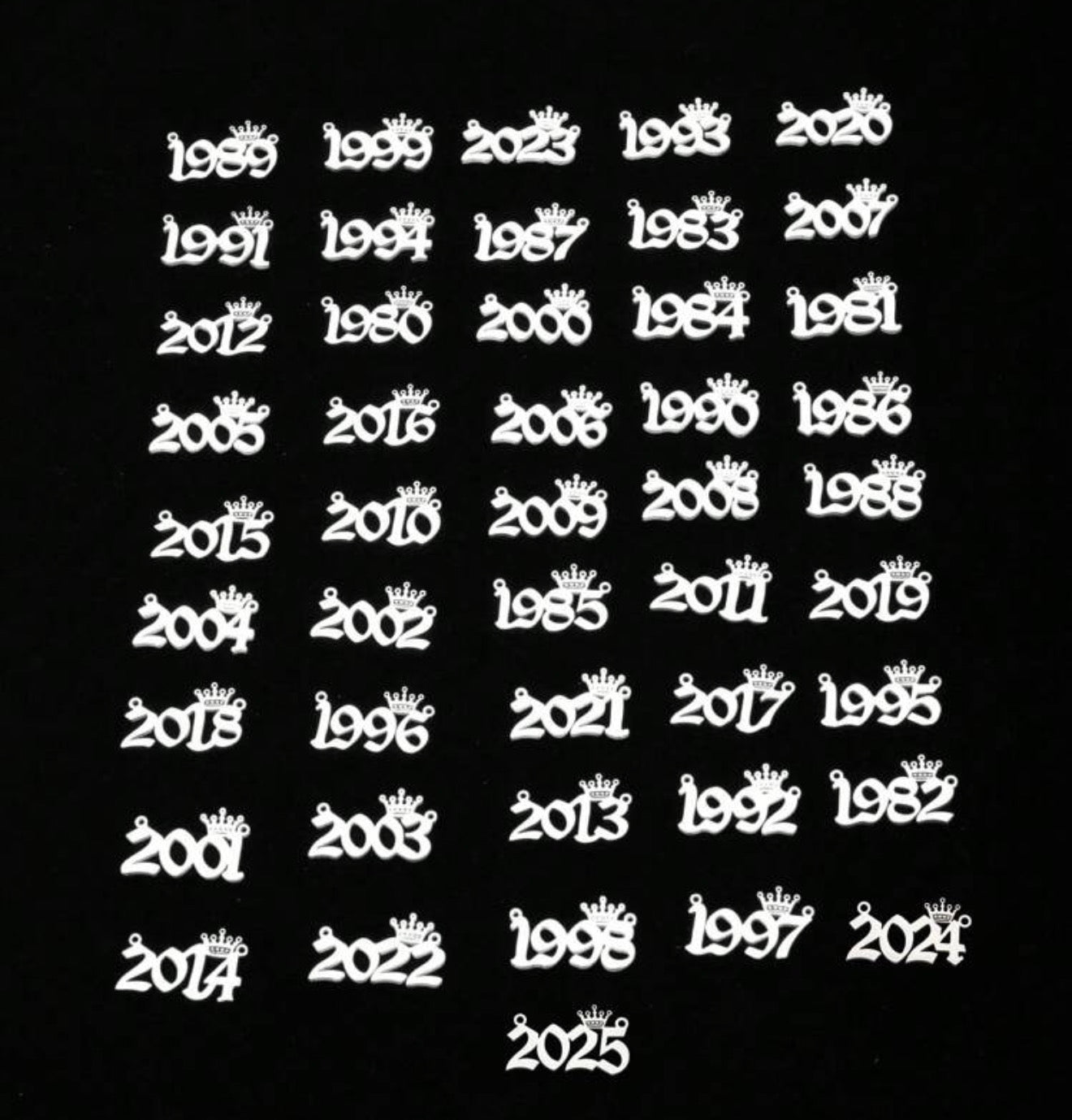 Stainless Steel Year Necklaces