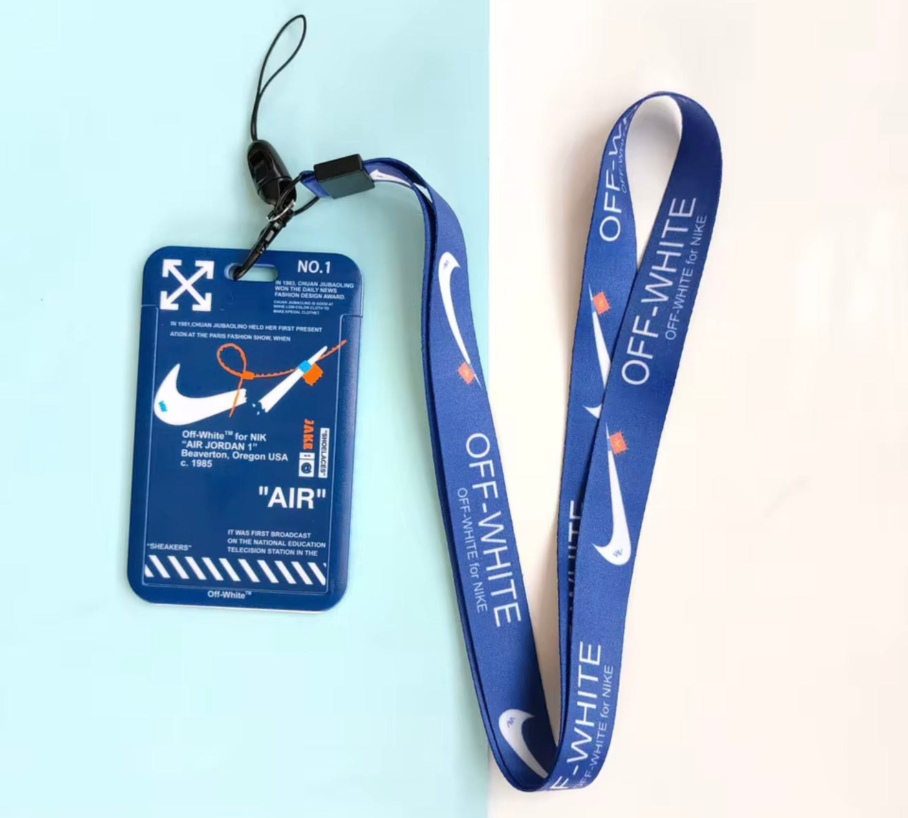 Off White Badge & Lanyard