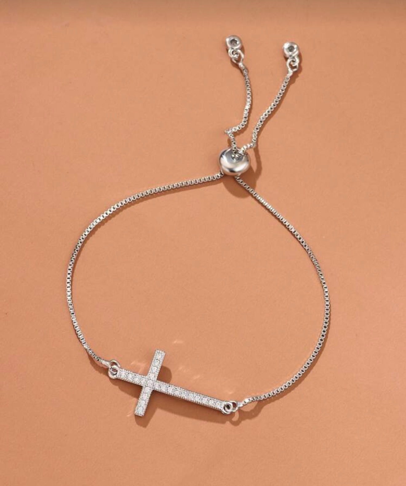 Stainless Steel Cross Bracelet