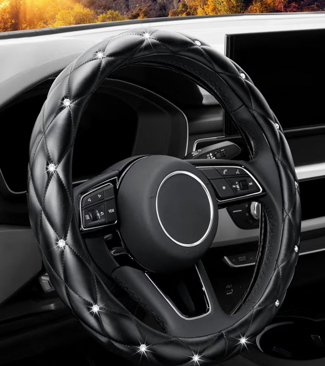 Rhinestone Steering Wheel Covers