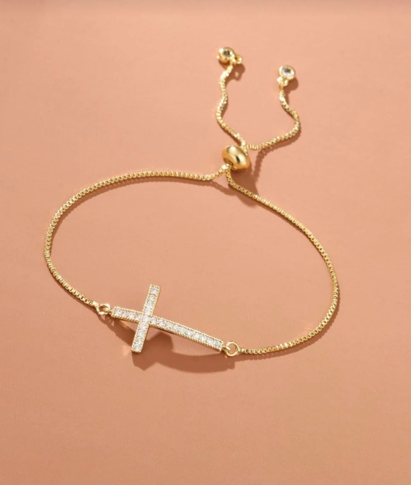 Stainless Steel Cross Bracelet