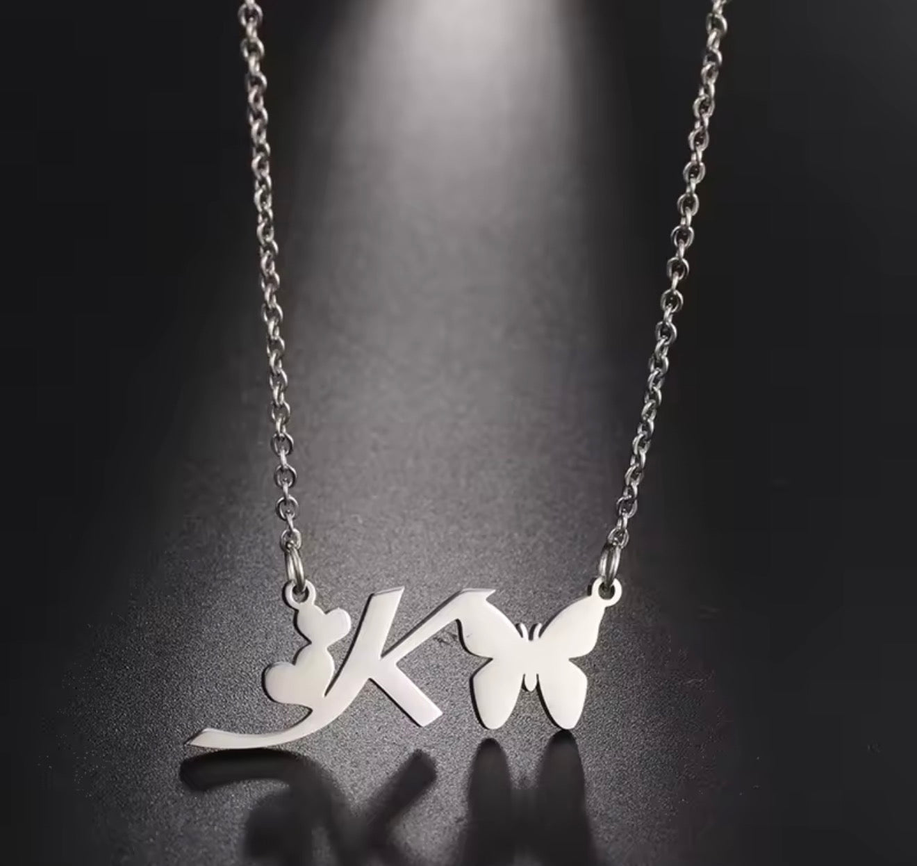 Stainless Steel Initial Necklaces