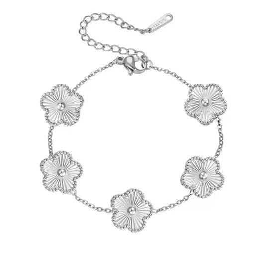 Stainless Steel Clover Bracelet