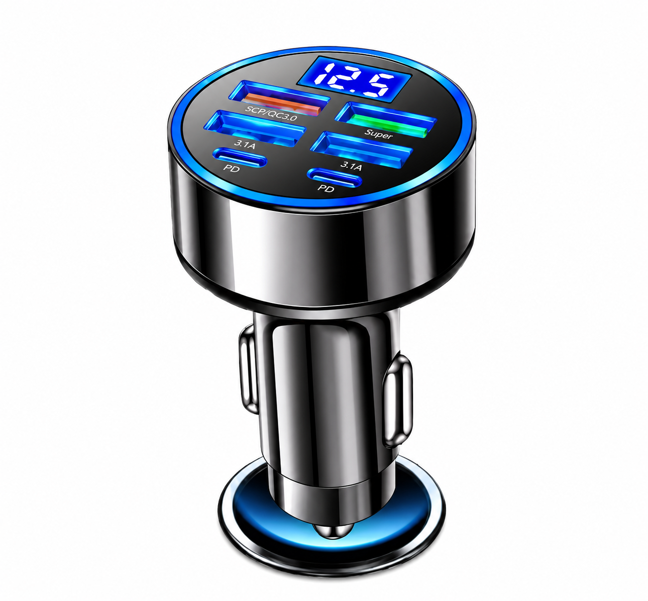 350W USB 6 Port Car Charger