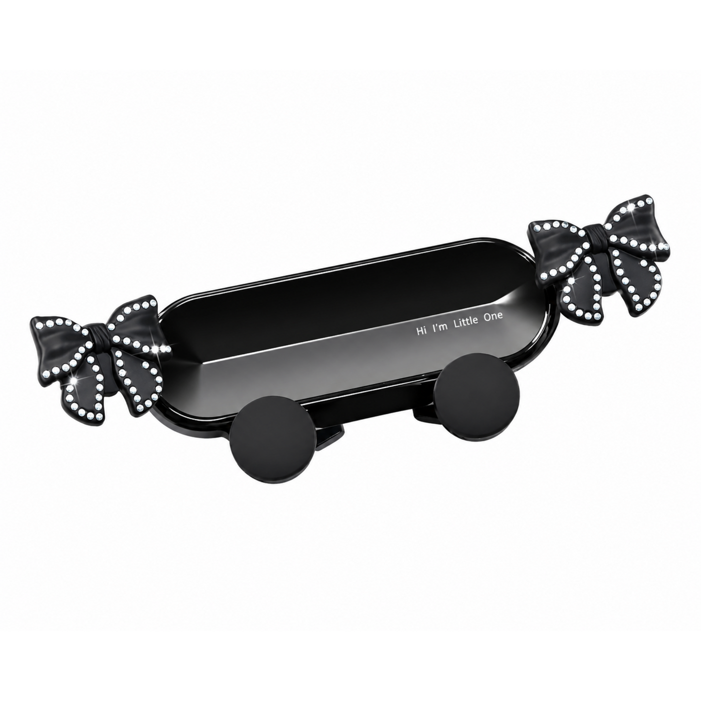 Chic Black Pearl Car Phone Holder