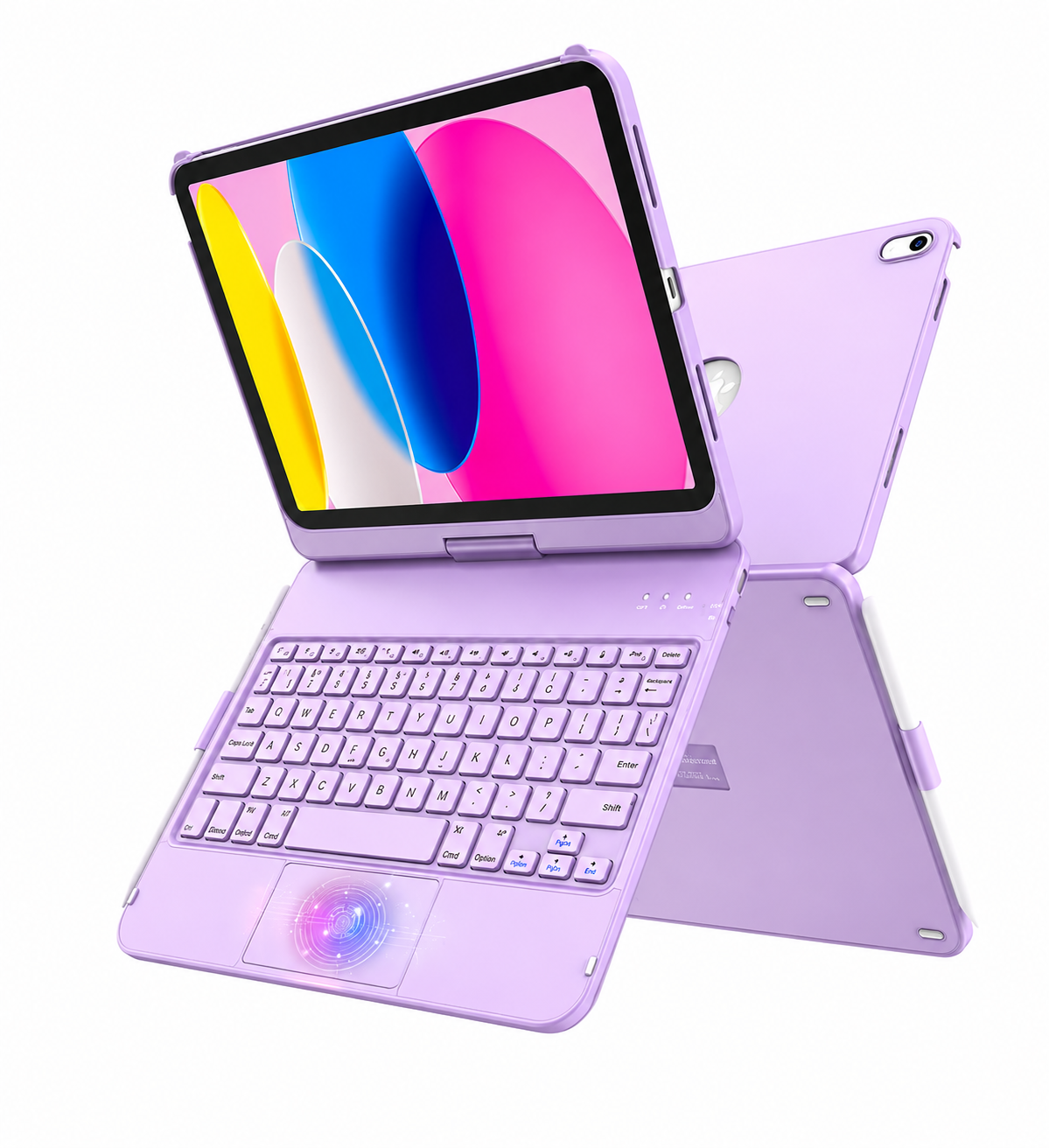 360Β° Rotating iPad Keyboard Case with trackpad