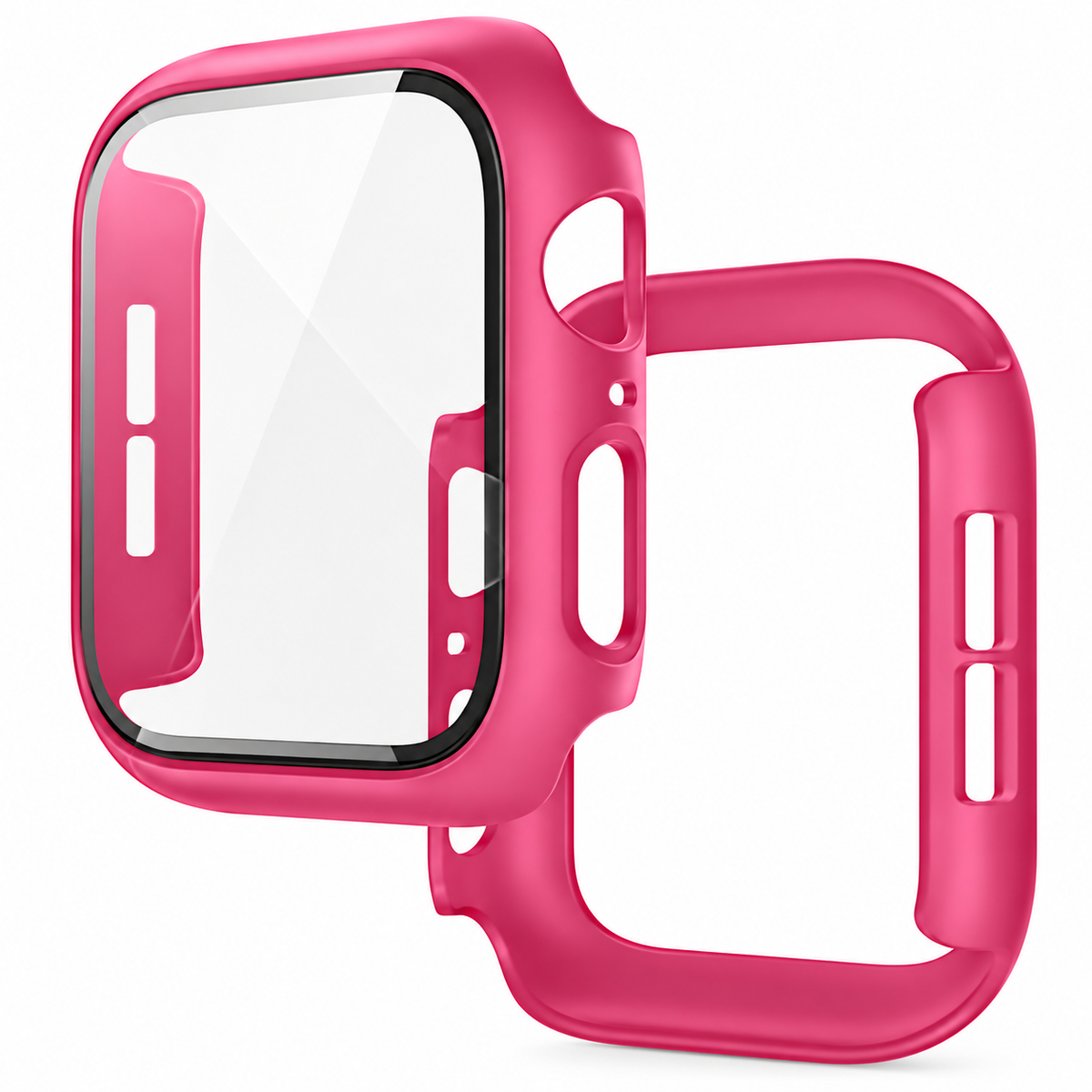 Matte Apple Watch Covers w/ Tempered Glass