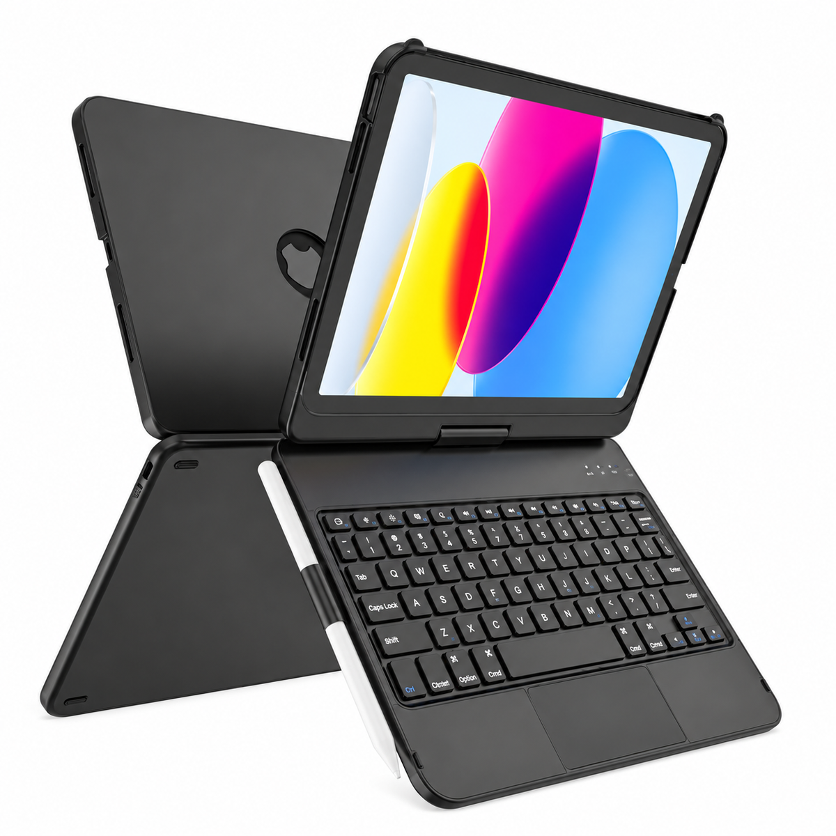 360Β° Rotating iPad Keyboard Case with trackpad