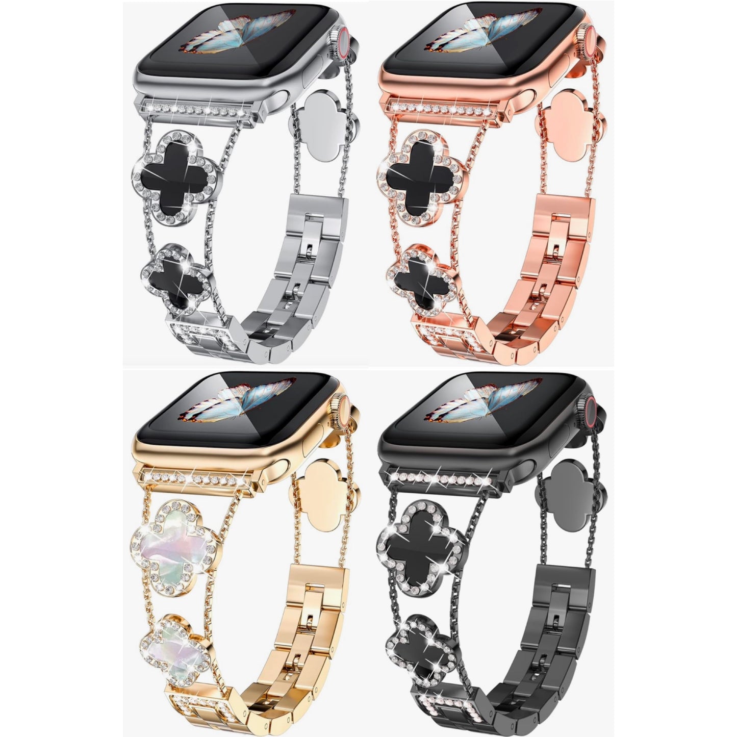 Diamond Clover Bracelet for Apple Watch