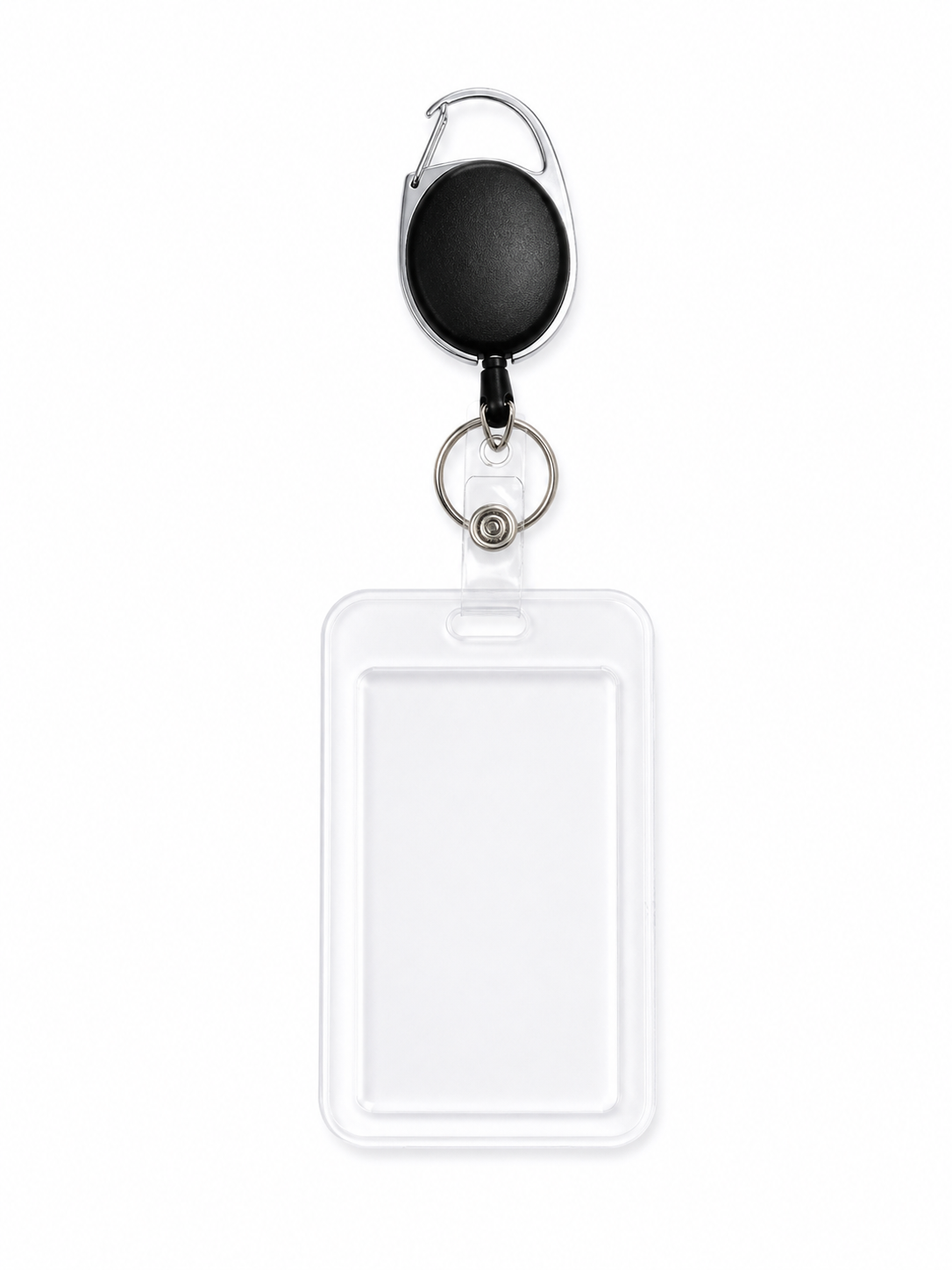 Retractable Transparent ID Badge Holder