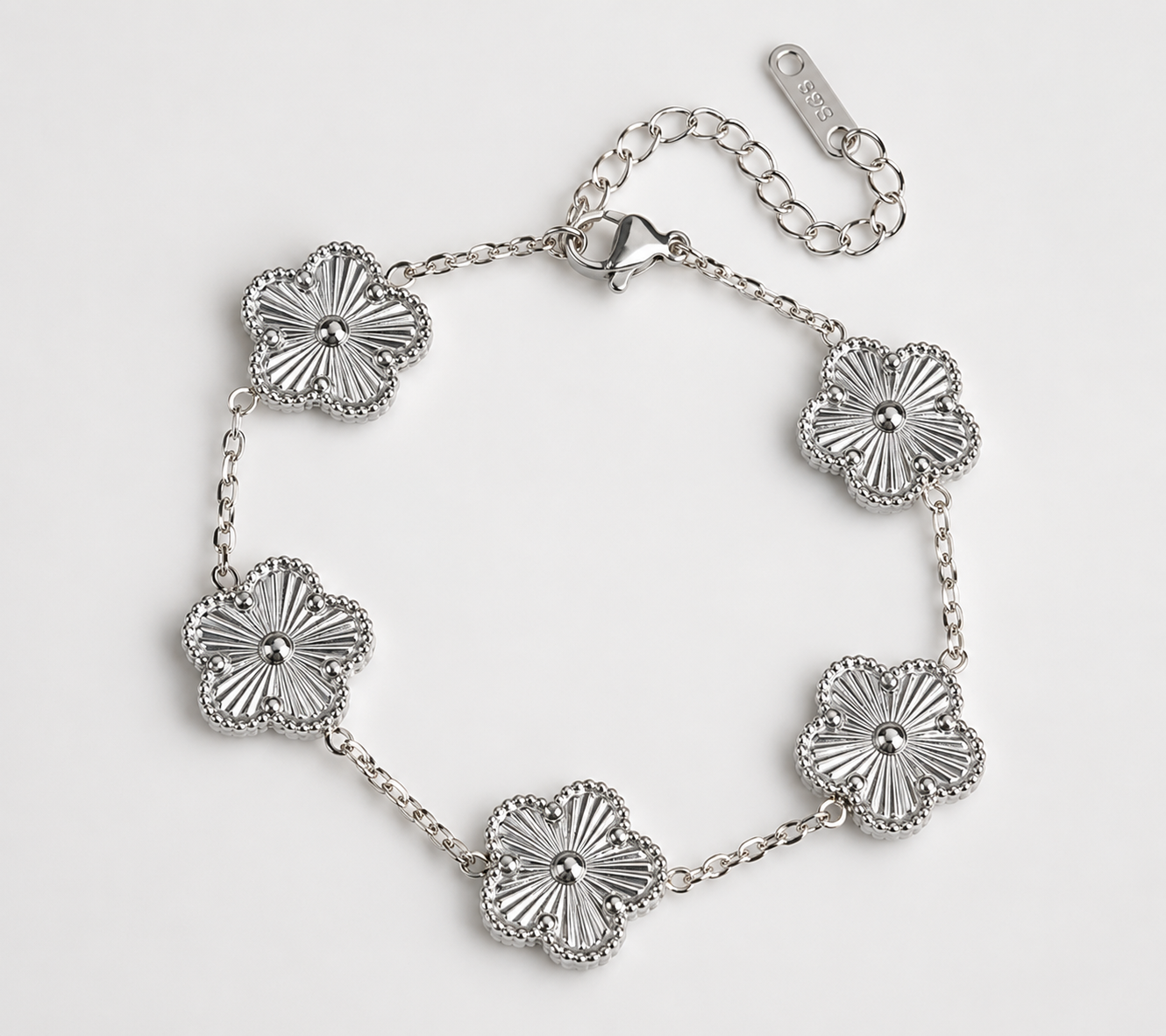 Stainless Steel Clover Bracelet
