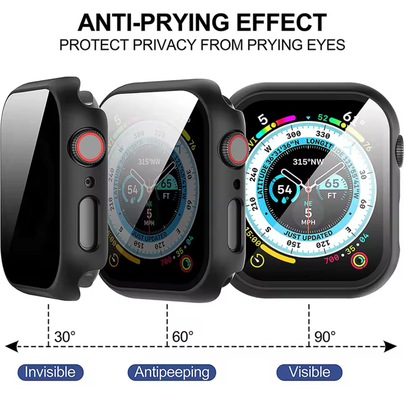 Privacy Glass Case for Apple Watch