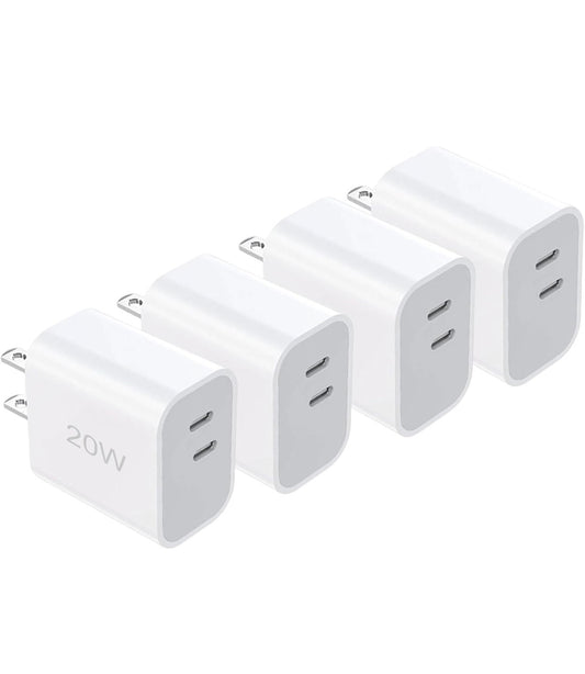 20W Dual Type C Power Adapter
