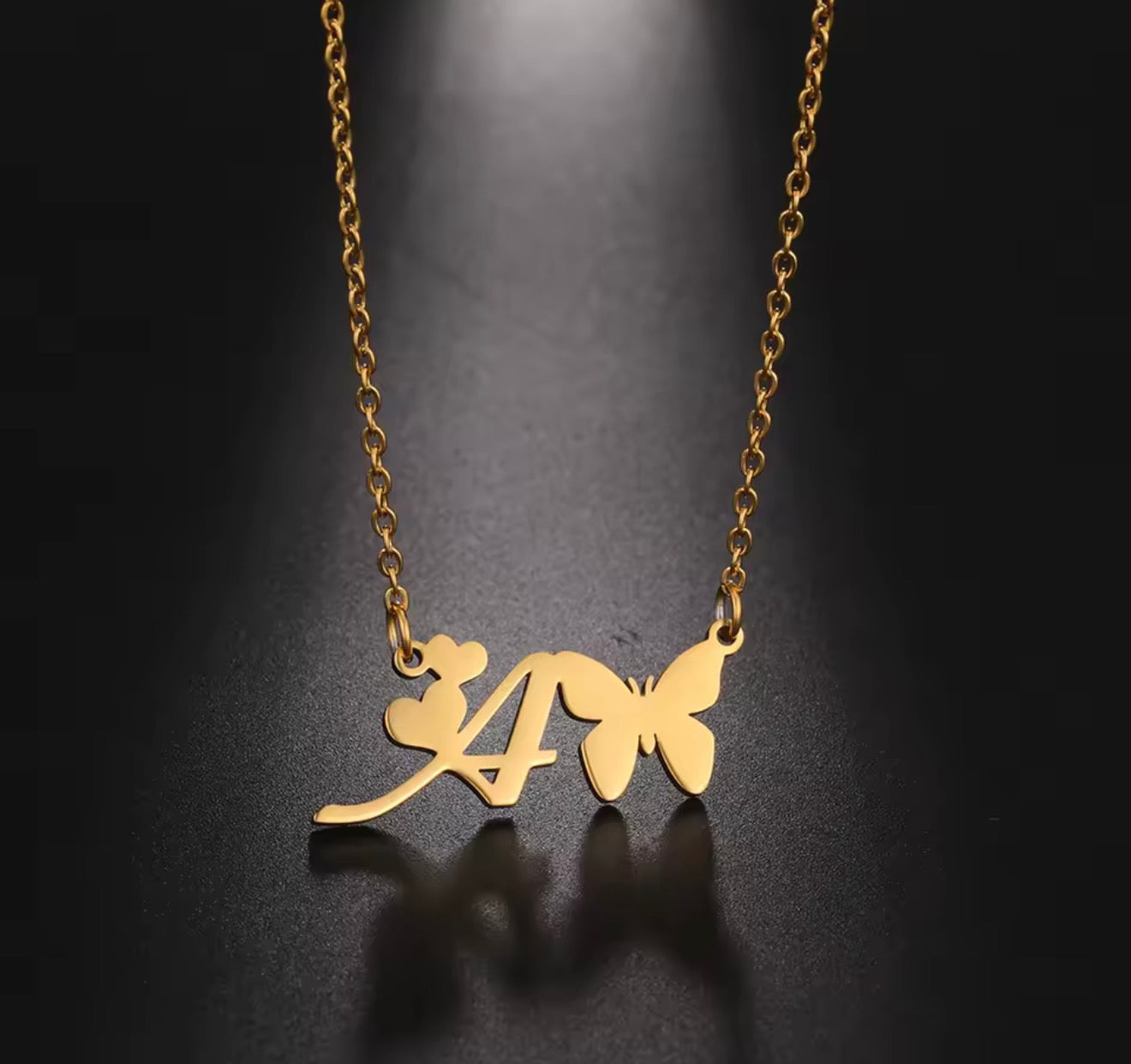 Stainless Steel Initial Necklaces