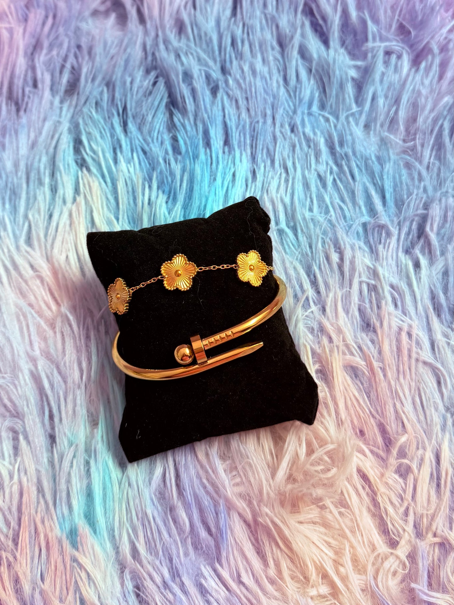 Stainless Steel Gold Set