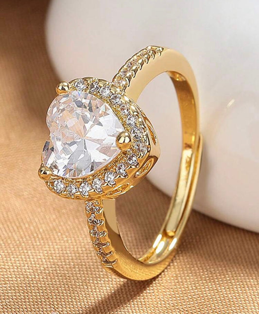 Stainless Steel Gold Ring