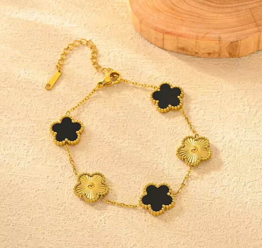 Stainless Steel Clover Bracelet