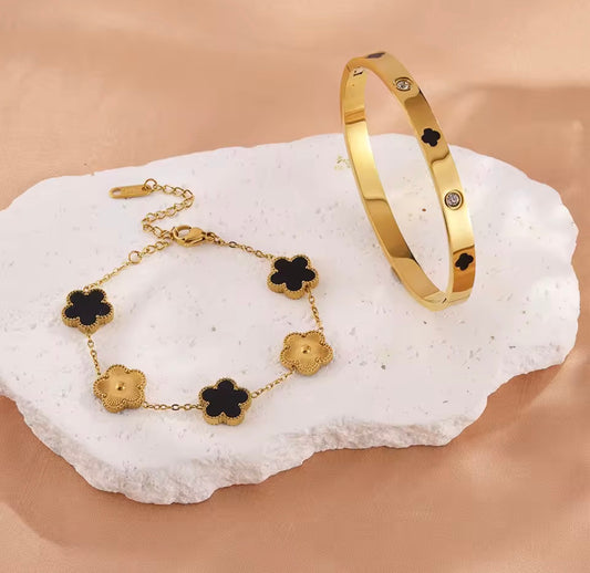 Stainless Steel Bracelet Set