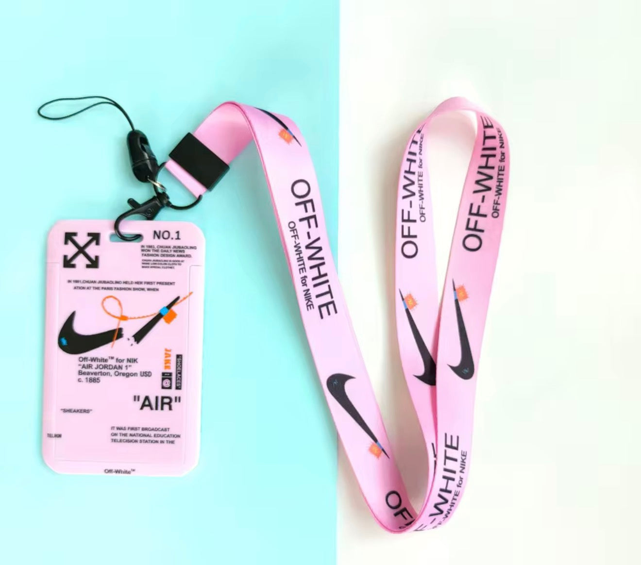 Off White Badge & Lanyard