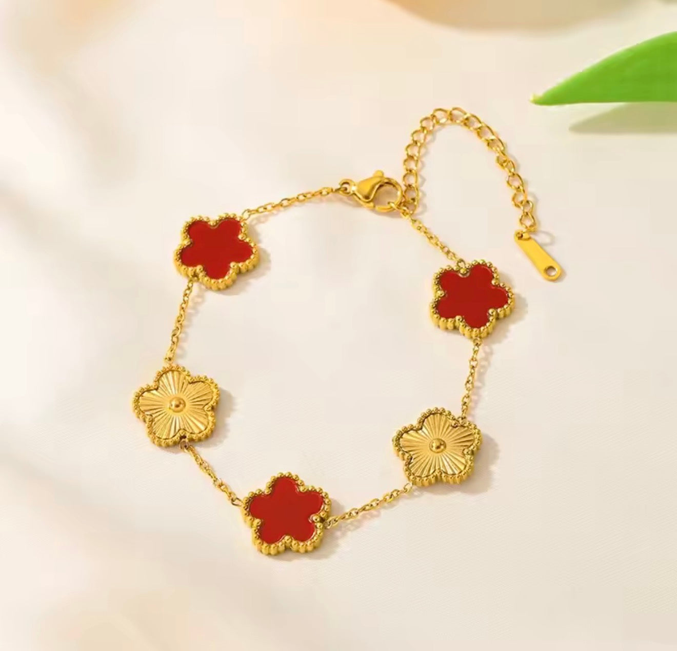 Stainless Steel Clover Bracelet