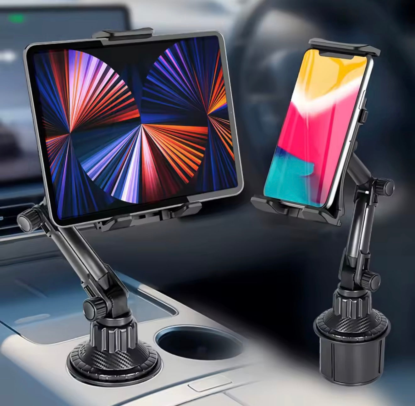 Universal Car Cup Holder for iPads & iPhones