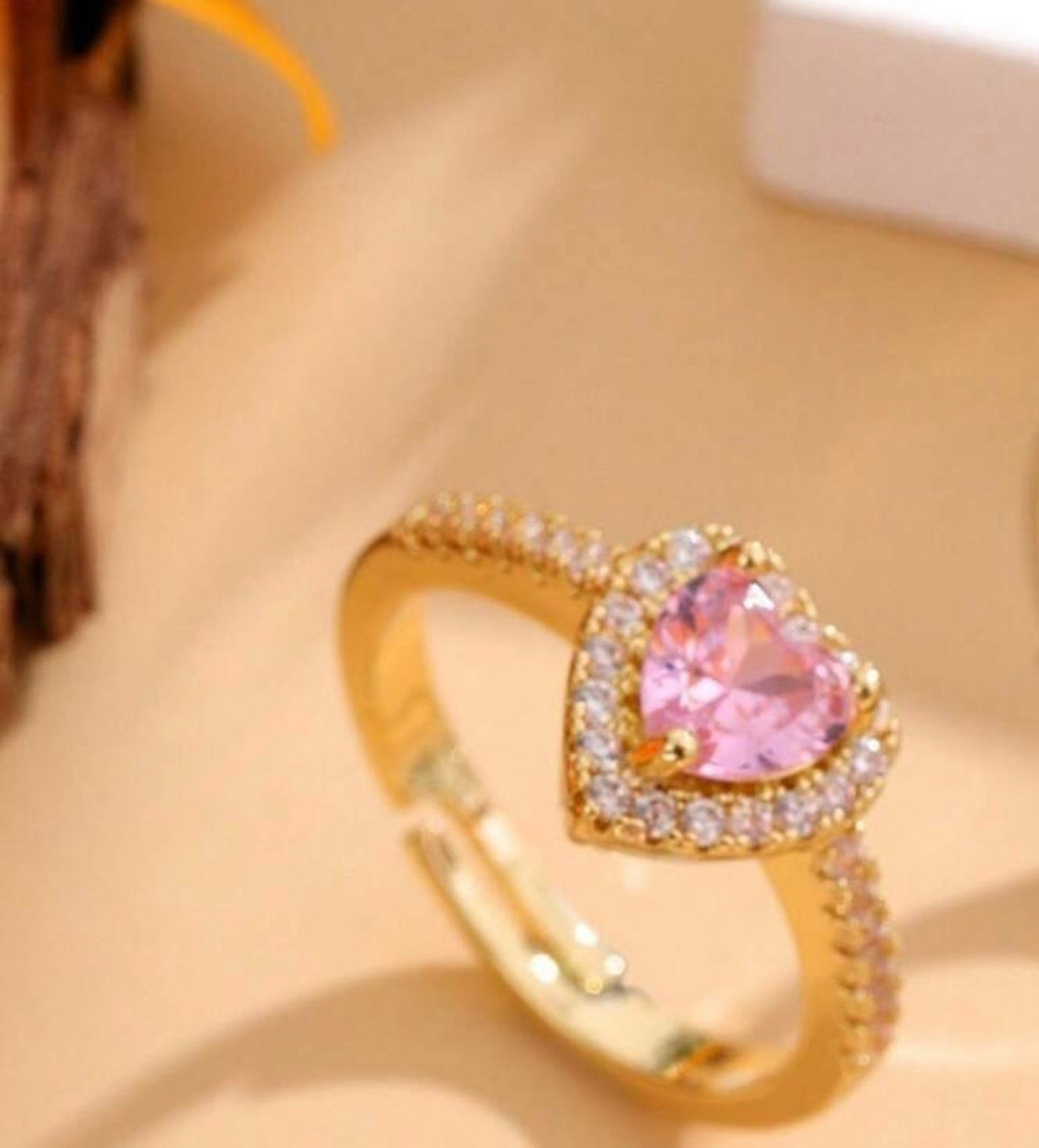 Stainless Steel Gold Ring