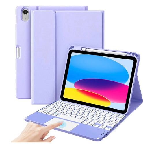 iPad Case with Wireless Keyboard & Touch TrackPad