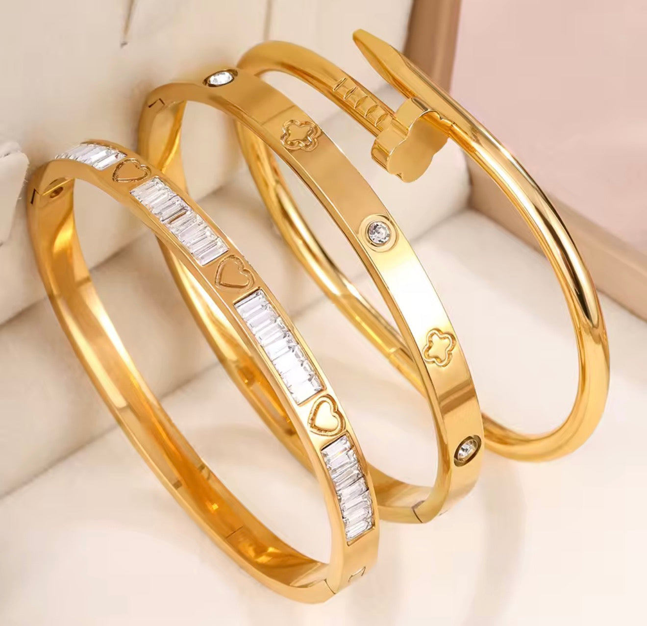 Stainless Steel Bracelet Set