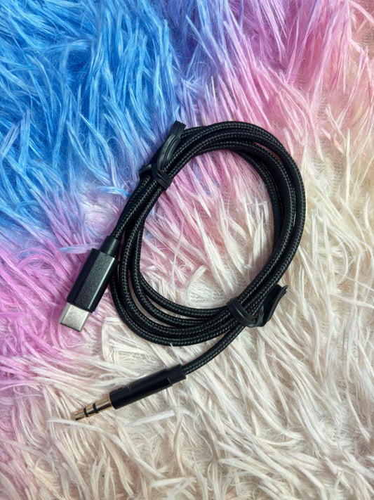 Type C Aux Cable (iPhone 15 & androids/samsung)