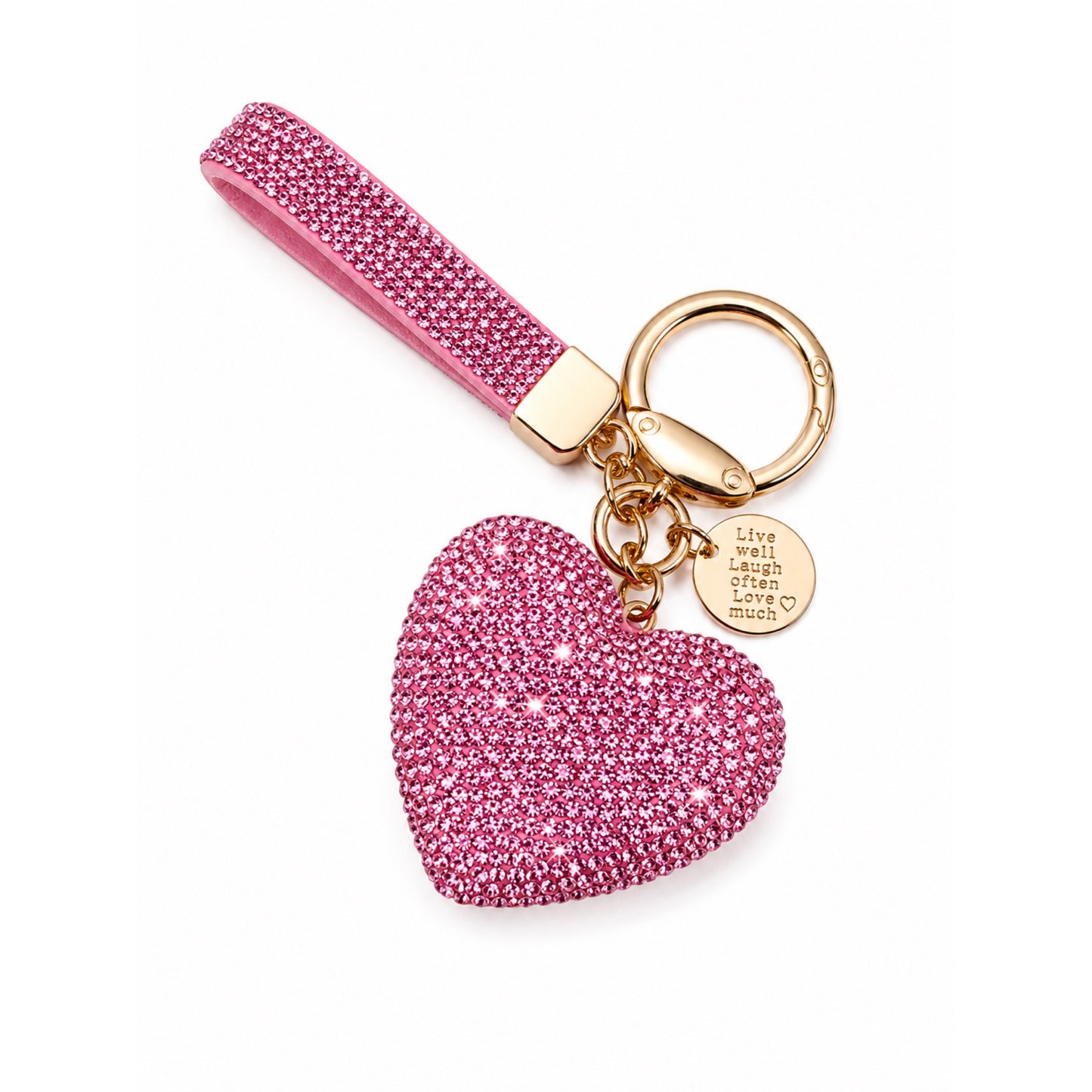 Heart Keychain with mini lanyard