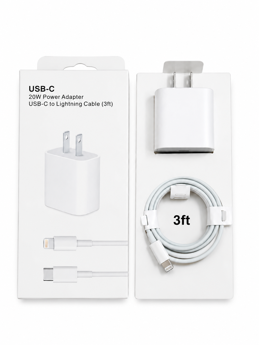 20W iPhone Fast Charger Combo