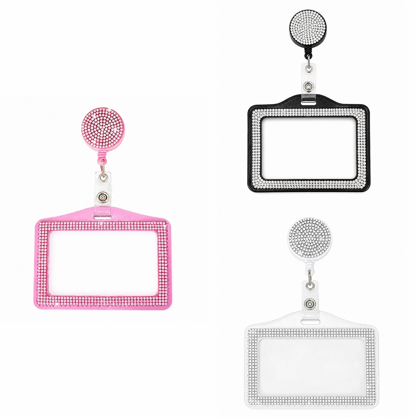 Sparkling Rhinestone ID Card Holders