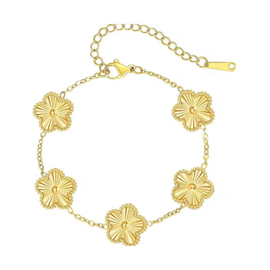 Stainless Steel Clover Bracelet