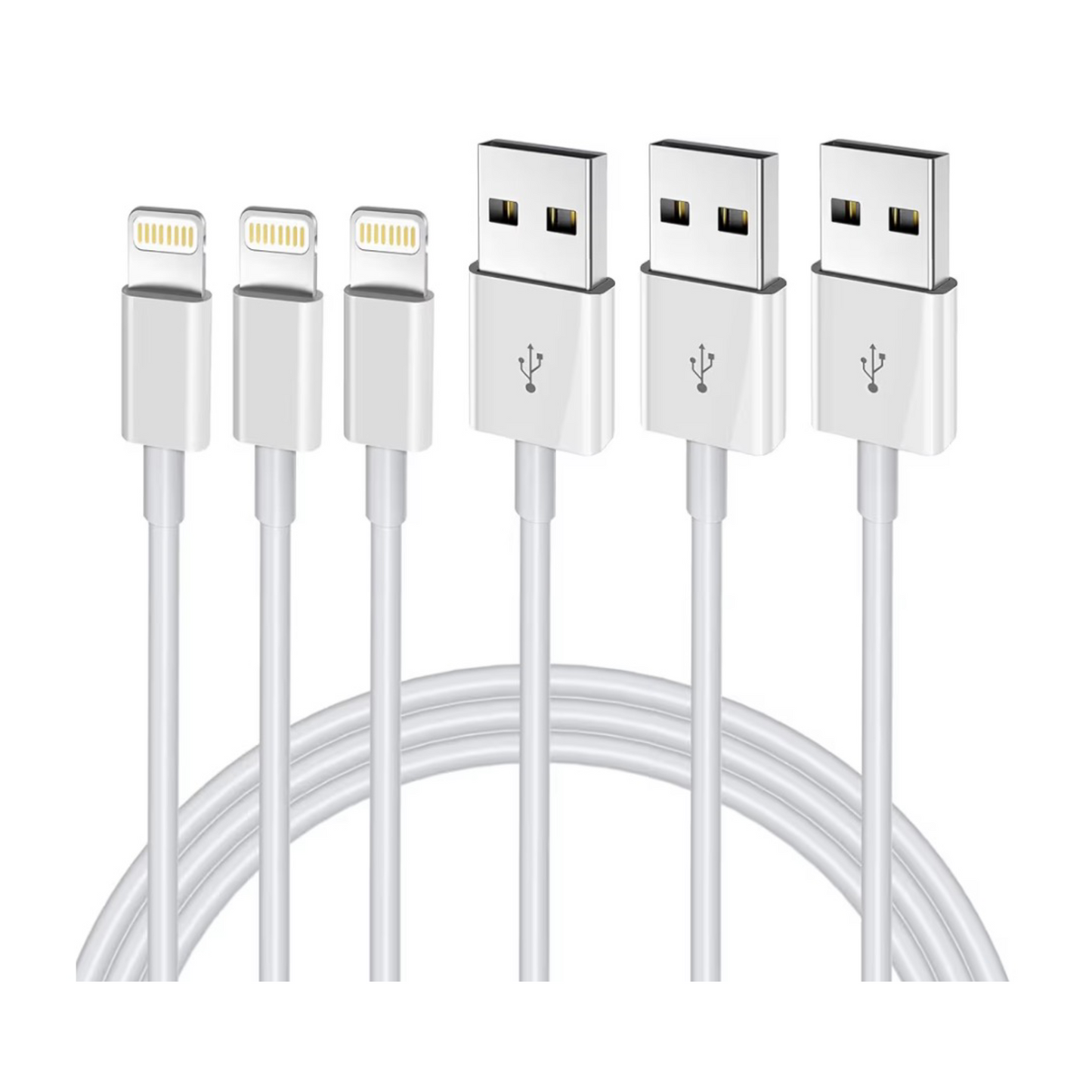 3 Pack iPhone Regular Chargers
