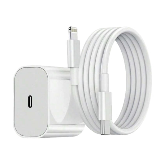 20W iPhone Fast Charger Combo [3ft Cable + Block]